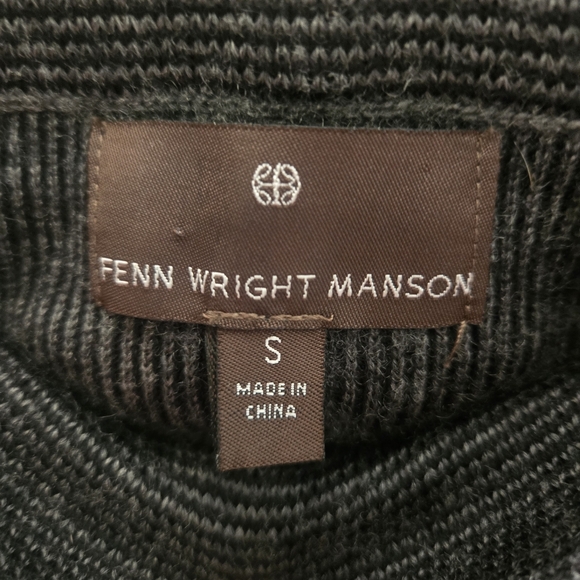 Fenn Wright Manson Wool Mini Skirt A-Line Tassel Winter Boho Small Stretch Gray - Picture 2 of 3